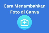 cara menambahkan foto di Canva